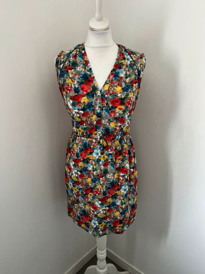 Robe à fleurs colorées Sandro S