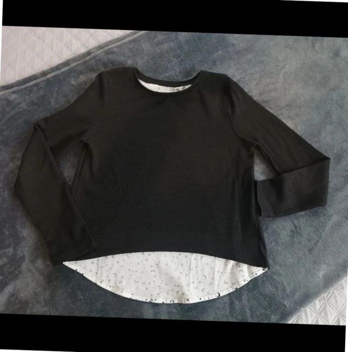 Pull bi matière 9/10 ans