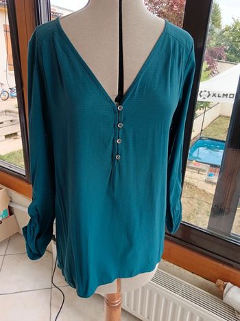 Blouse Etam turquoise 38