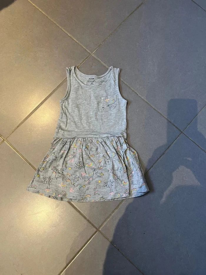 Robe / Tunique sans manches avec 1 poche - Kiabi - Gris - 3 ans