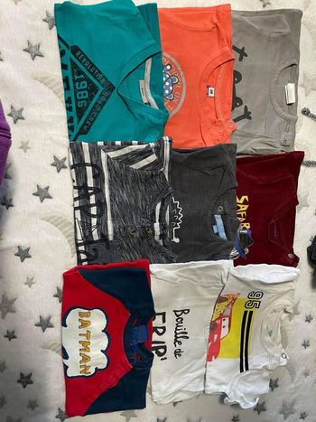 Lot 9 t-shirt longue manche 6 mois