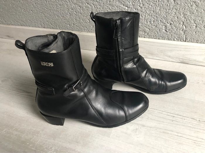 Bottines moto femme cuir « ixs » comme NEUVES - photo numéro 2