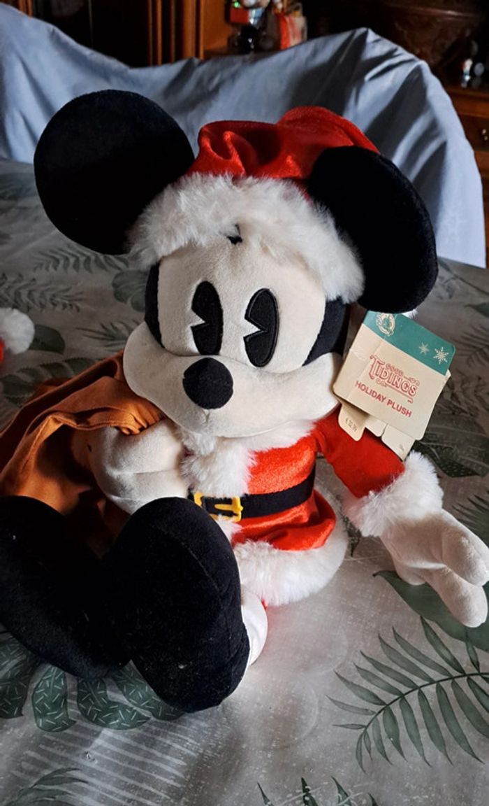 Peluches couple Mickey et Minnie disney Noël neuf - photo numéro 10