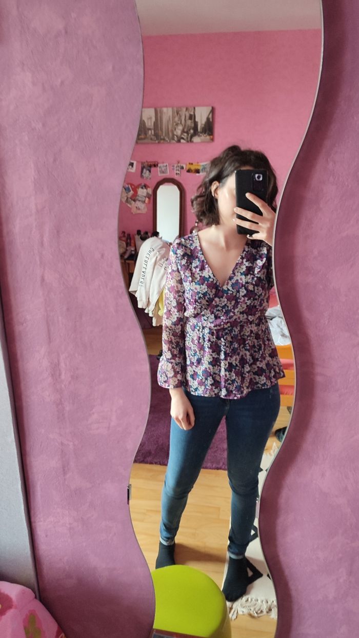 Blouse fleurie Gémo taille S - photo numéro 9