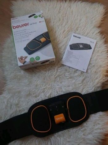 Ceinture abdominale musculaire noir/orange Beurer neuve