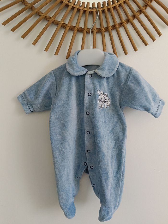 Pyjama grenouillère vintage Kiabi 1 mois - photo numéro 1