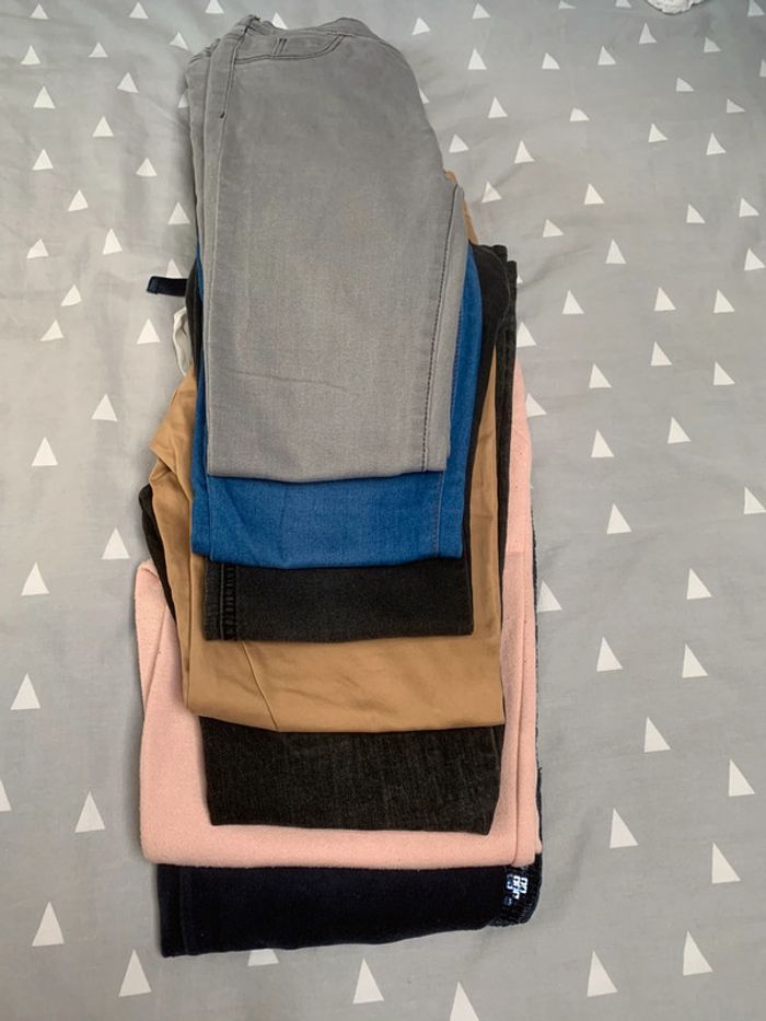 Lot de 7 pièces| Pantalons, jegging, jeans et jogging en taille S - photo numéro 3