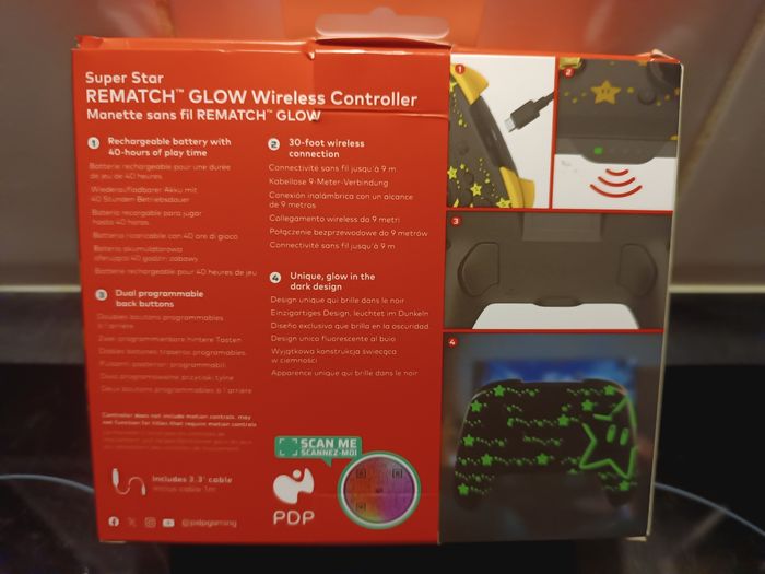 Manette sans fil super Mario Glow in the Dark Nintendo Switch - photo numéro 2