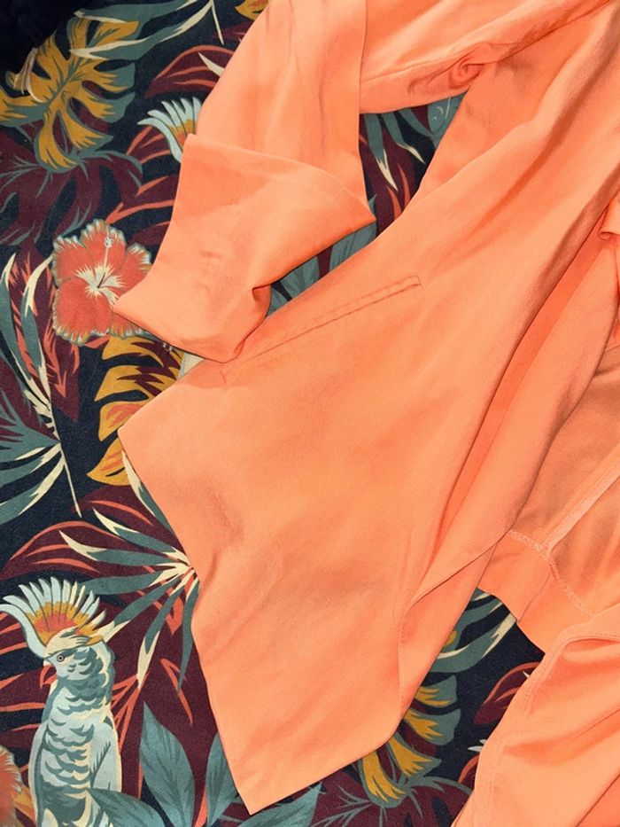 Veste asymétrique orange corail Promod - photo numéro 2