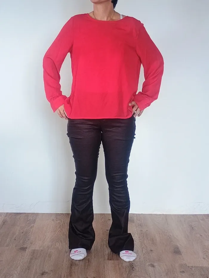 Top dos dénudé rouge neuf L - photo numéro 4