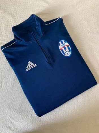 Haut de sport Adidas zippé bleu marine - rvsc est 1976