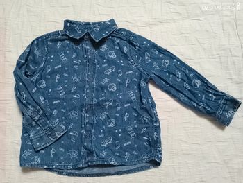 In extenso chemise jean légère skate 80 cm