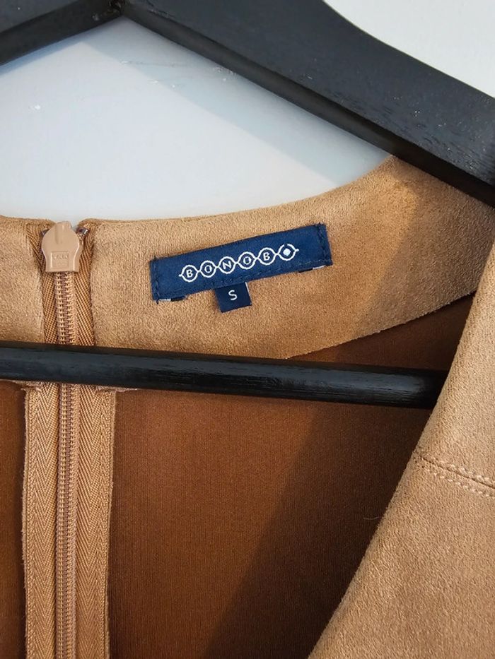 Robe suédine camel Bonobo Taille S - photo numéro 2