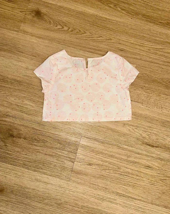 Crop Top Kiabi Rose à Pois 8 Ans - Style Décontracté - photo numéro 3