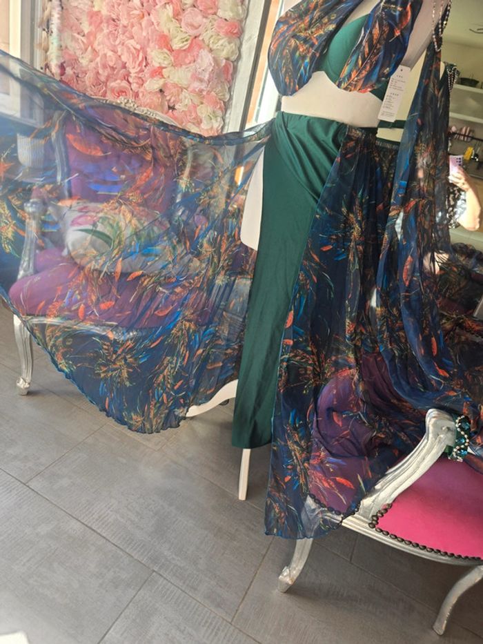 Tenue danse du ventre luxe taille L neuf avec étiquettes - photo numéro 6