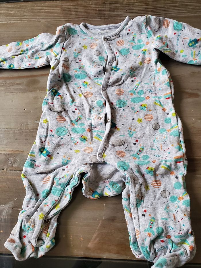 Lot 3 pyjamas légers 6 mois Orchestra - photo numéro 2