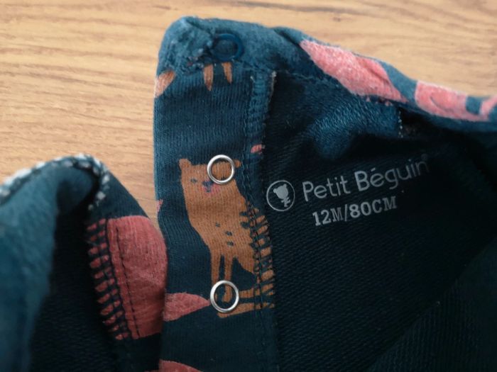Robe sweat petit beguin 12 mois - photo numéro 3