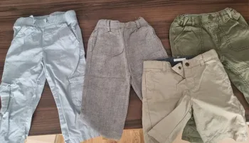 Lot 4 pantalons/bermudas ete bébé taille 18 24 mois
