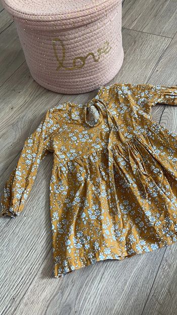 Robe liberty 6 mois fait main par une créatrice fleurie