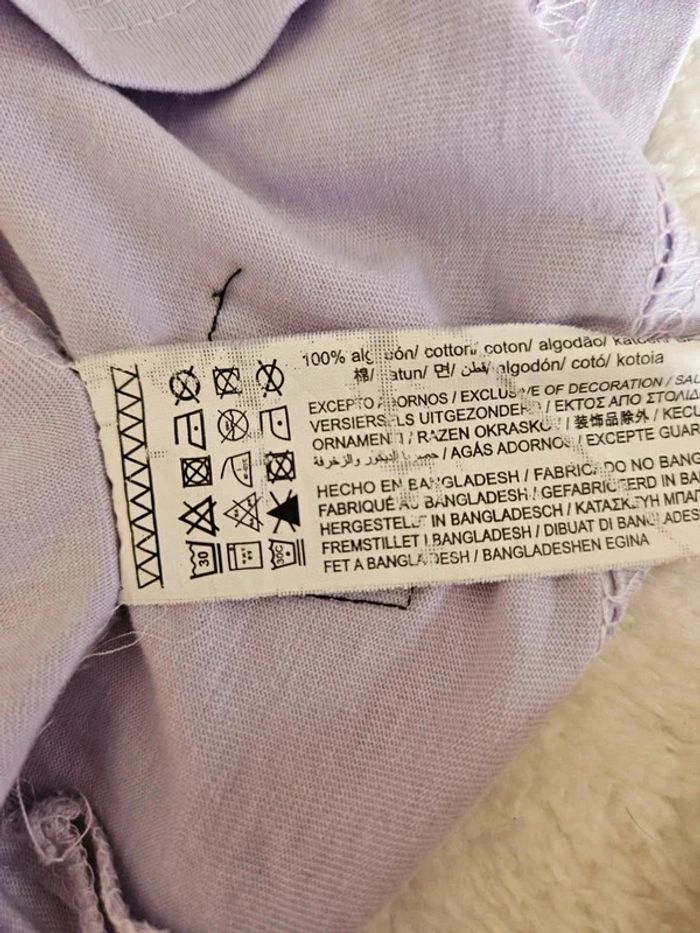 T-shirt lavande/lila - Pull&Bear - photo numéro 8
