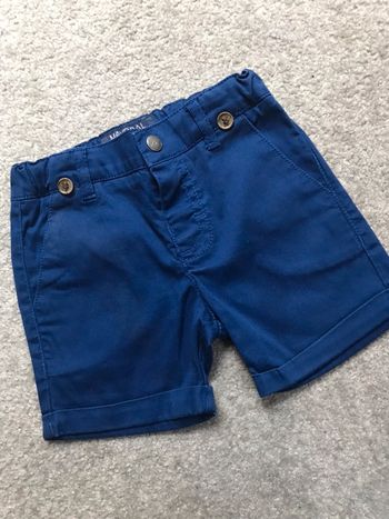 Short bleu 12 mois garçon