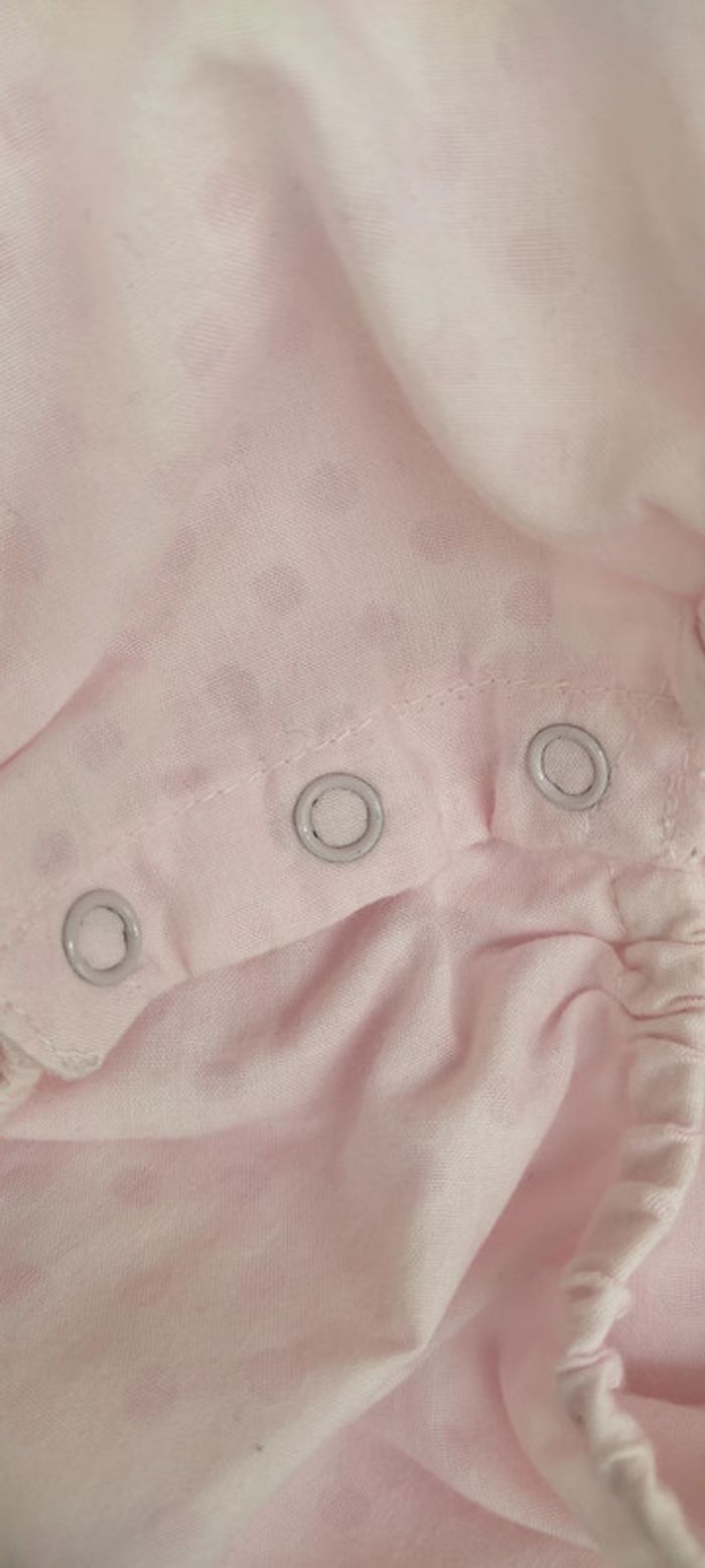 Robe grenouillère fille 12 mois grain de blé a pressions - photo numéro 3