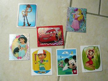 Lot de 5 cartes « Le monde magique de Disney »