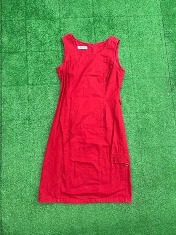 Robe rouge Burton 100% coton taille M 38