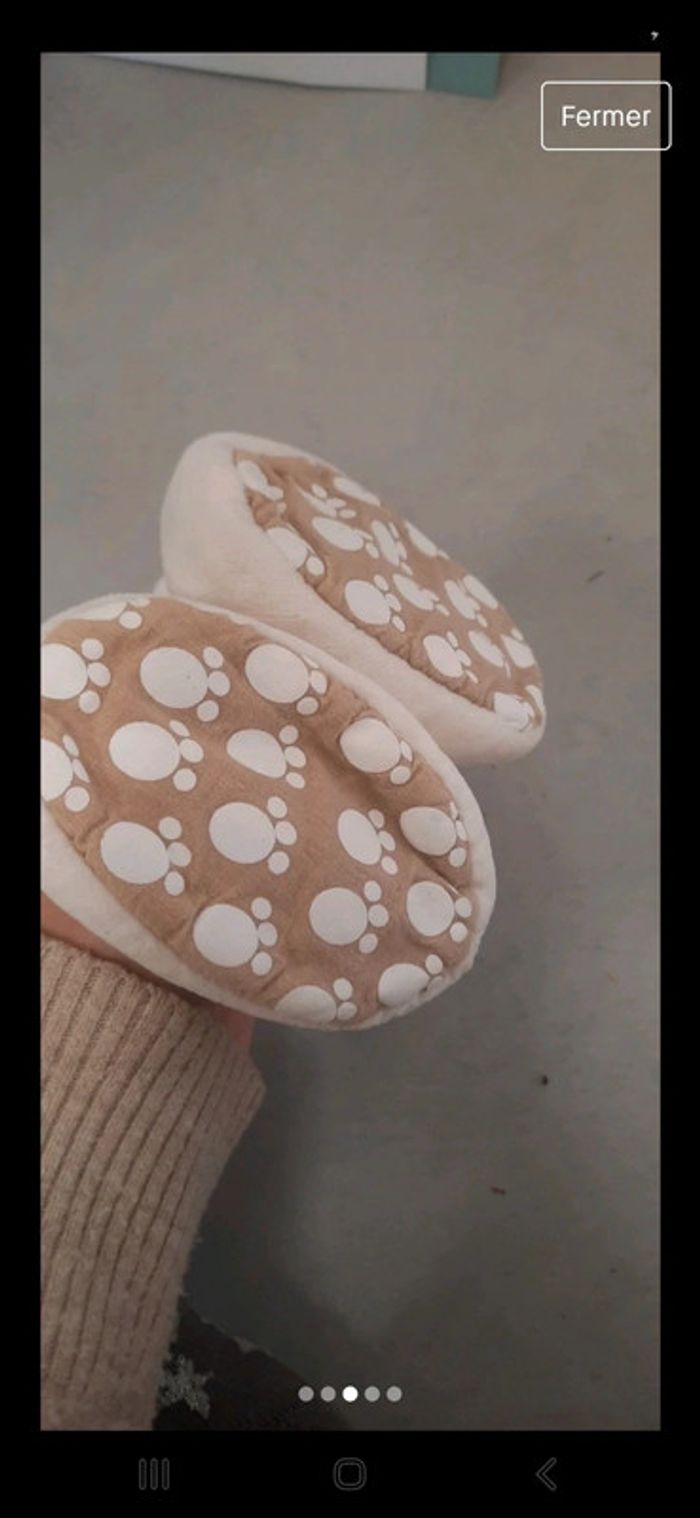 Petit chausson bébé chat - photo numéro 3