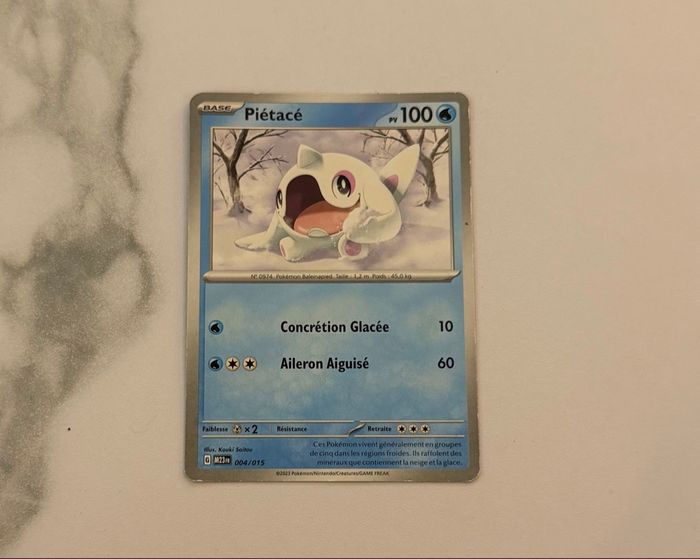Carte Pokémon Piétacé - photo numéro 1