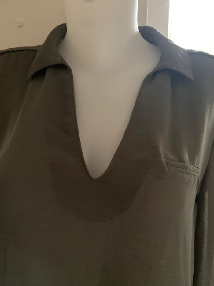 Blouse Bonobo kaki taille 38 manches longues - photo numéro 6