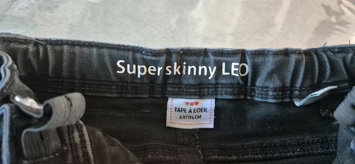 Jean super skinny leo tape à l'œil 6 ans - photo numéro 5