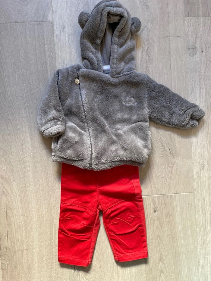 Ensemble veste polaire + pantalon noukies