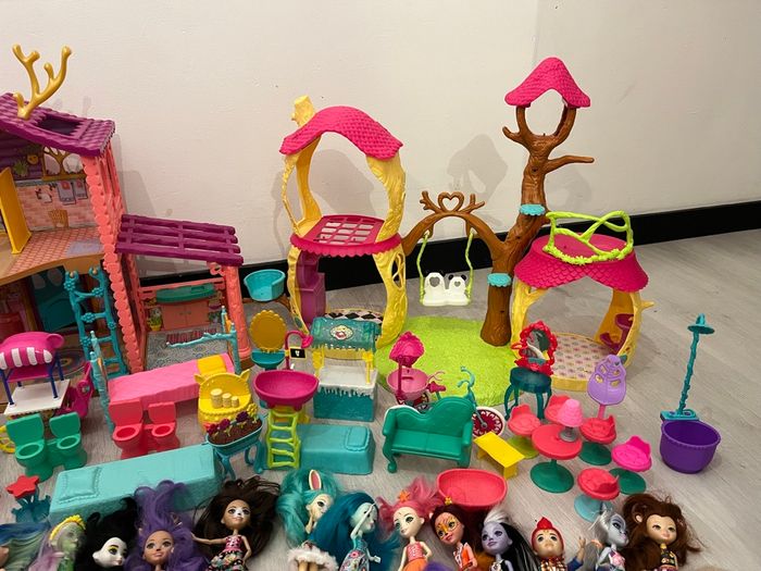 Grand lot Enchantimals – 25 poupées + 28 animaux + maisons & accessoires - photo numéro 3