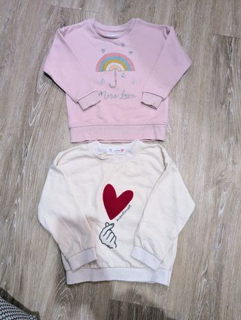 Lot 2 sweat manches longues 3 ans