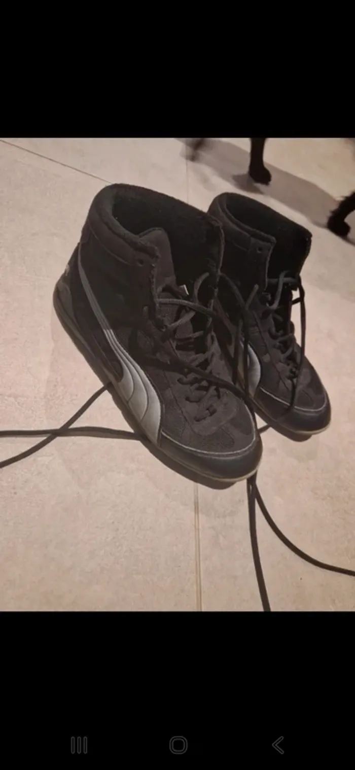 Puma vintage noir 39 très bon etat - photo numéro 2