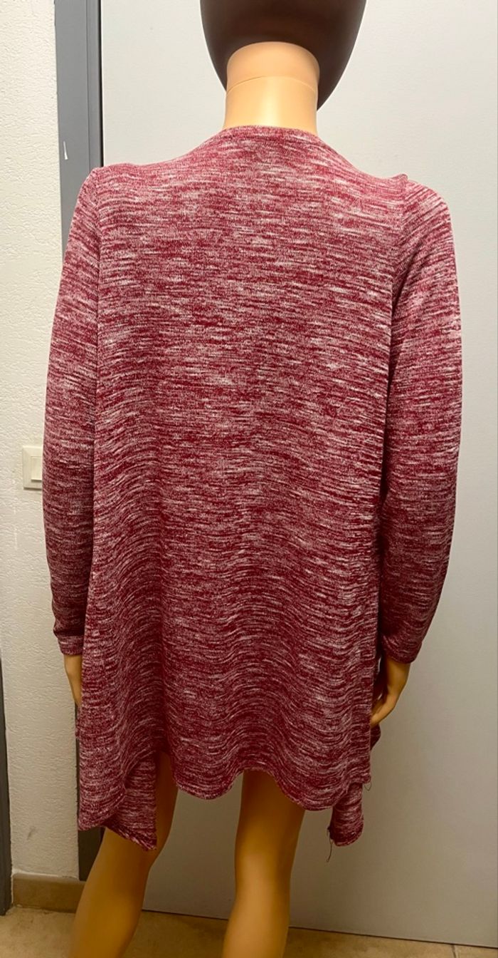 Gilet asymétrique bordeaux Jennyfer - photo numéro 8