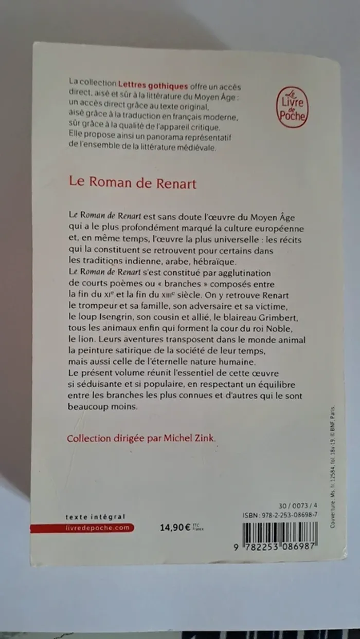Le Roman de Renard - Livre avec texte original - photo numéro 2