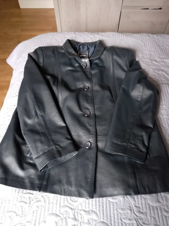 Veste en véritable cuir