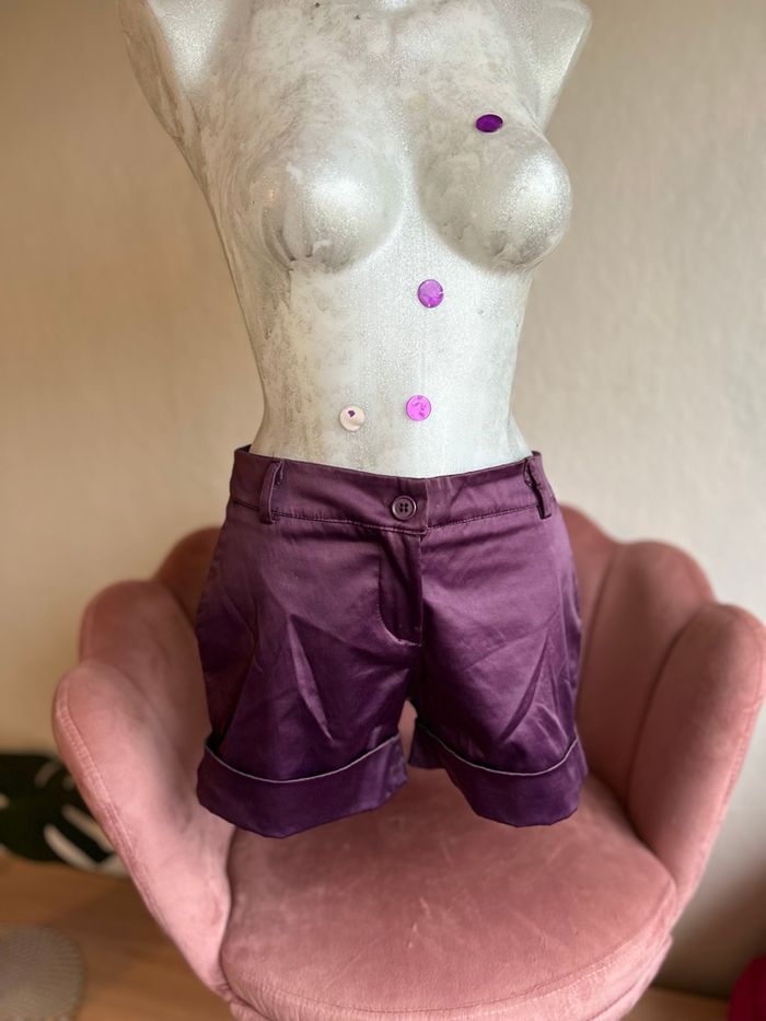 ✨ Short violet élégant – Made in Italy – Taille 36 (S) - photo numéro 9