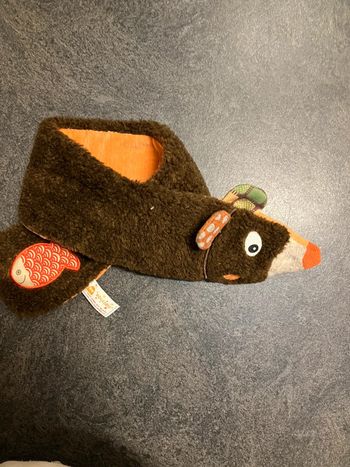 Écharpe ourson chaude fourrure toute douce