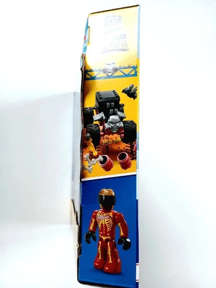 Mattel Hot Wheels MEGA Monster Trucks Smash & Crash Bone Shaker NEUF - photo numéro 3