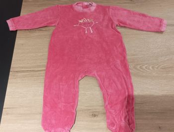 Grenouillère rose 23 mois