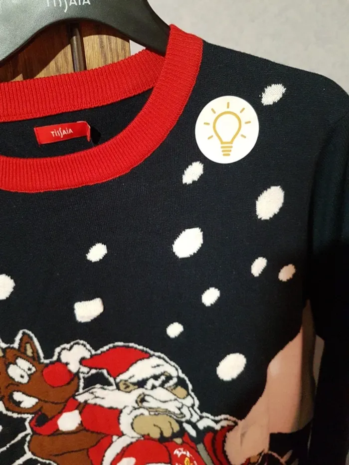 Pull de noël lumineux L tissaia - photo numéro 2