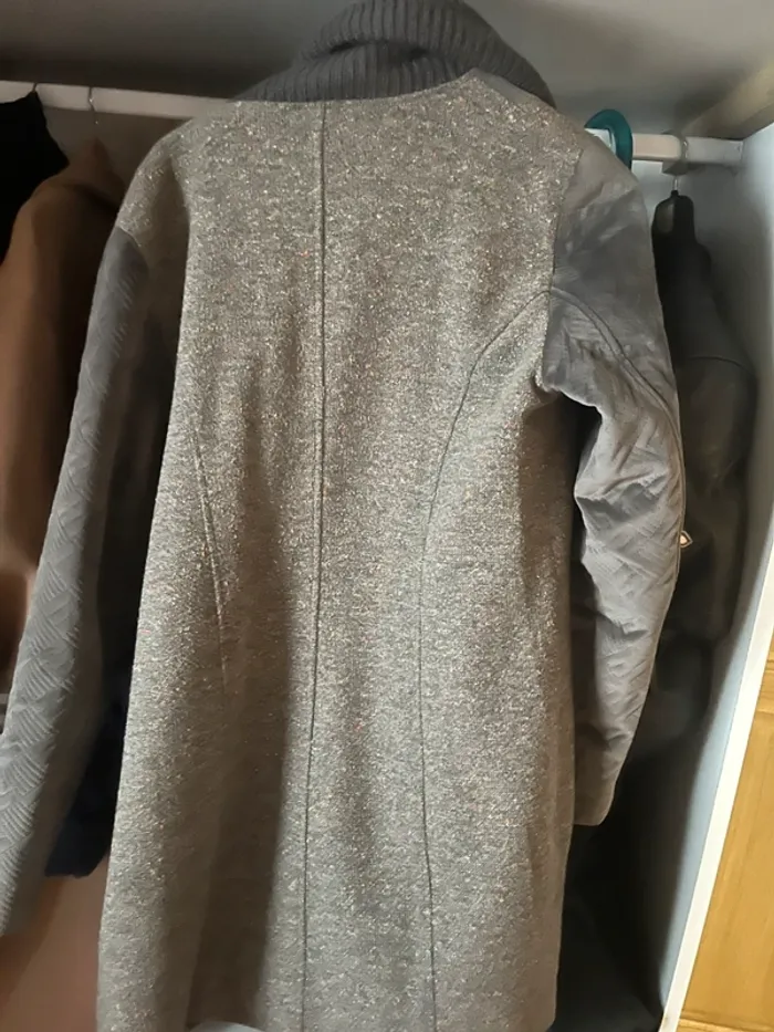 Manteau long smash marron - photo numéro 5