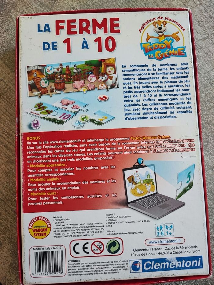 Jeux la ferme de 1 à 10 - photo numéro 2