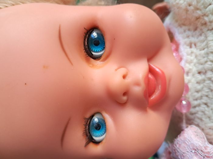 Poupée Bella 14007 yeux dormants bleus H 38 40 cm Vintage - photo numéro 2