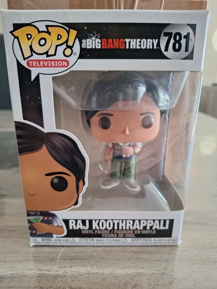 Funko pop the big bang theory raj koothrappali 781