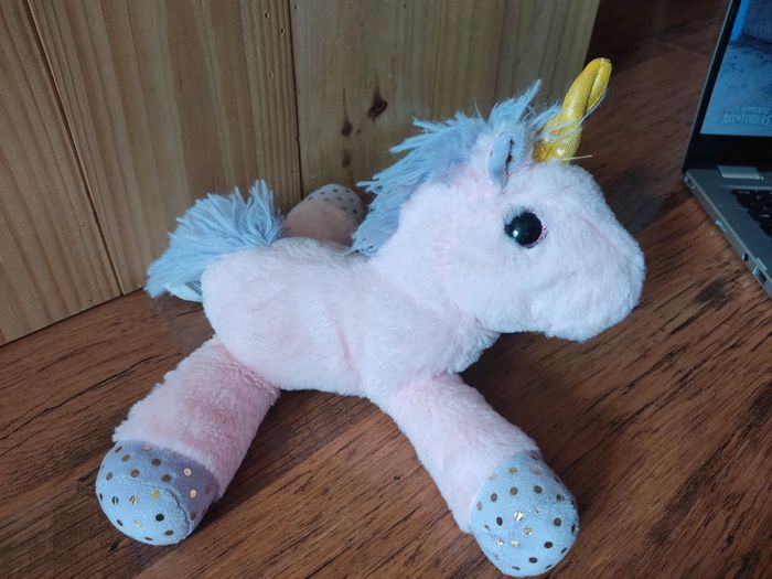 🦄Lot de 2 peluches licorne aux yeux brillants 🦄 - photo numéro 3