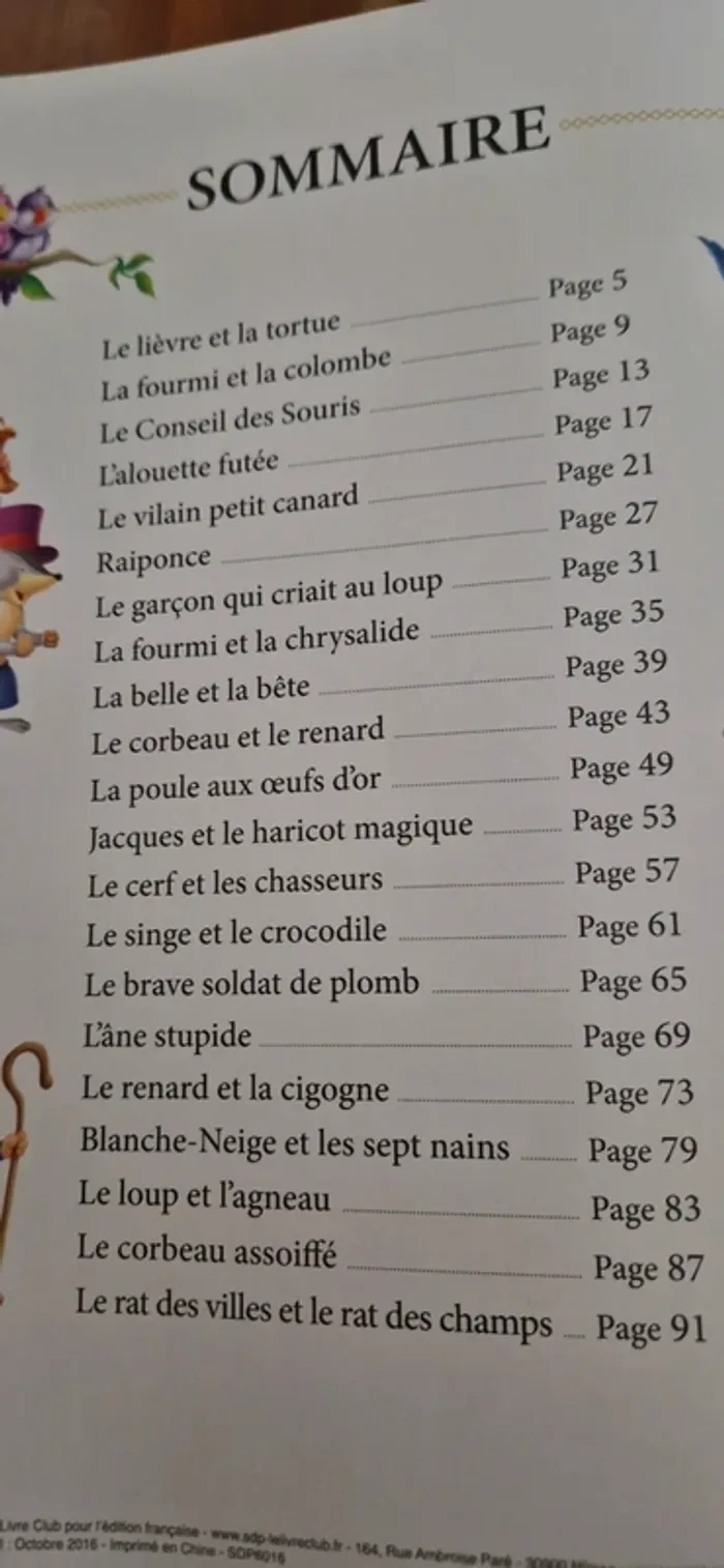 Livre histoires fables et contes - photo numéro 3